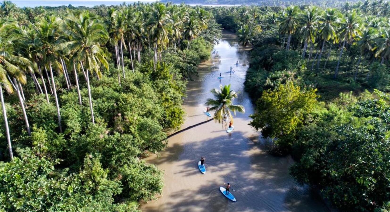 Paddle Boarding on the River