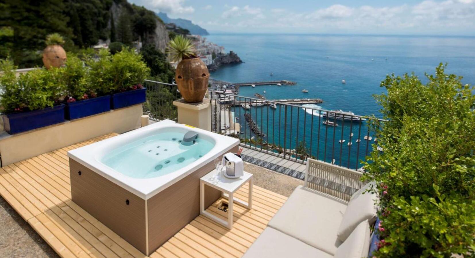 Private Terrace with Hot Tub