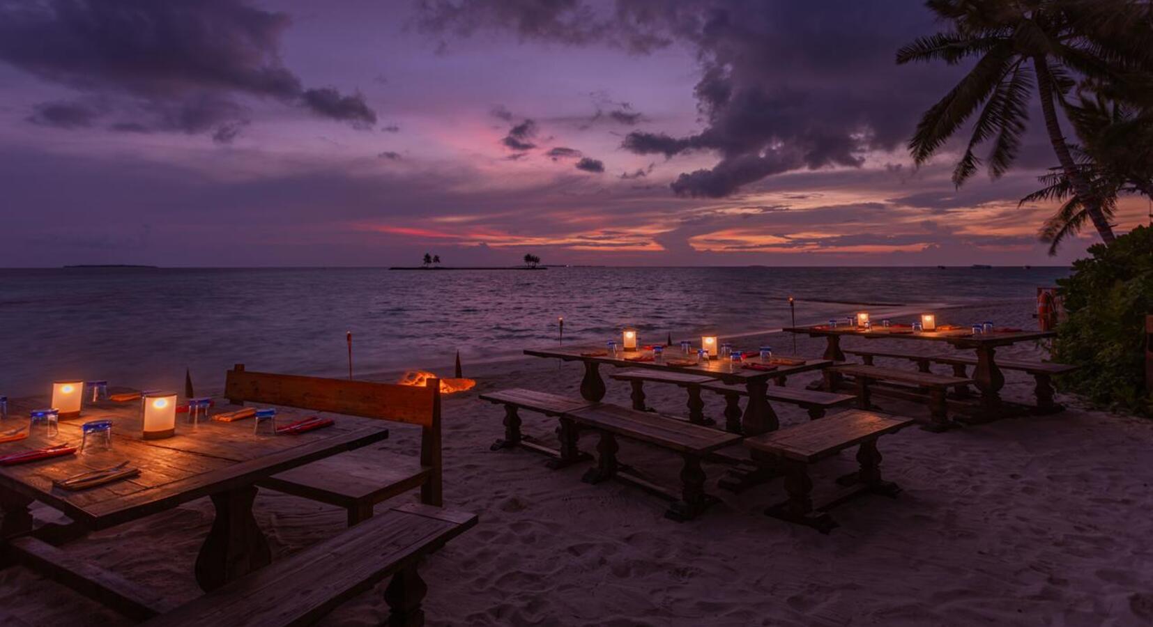 Outside beach sitting area