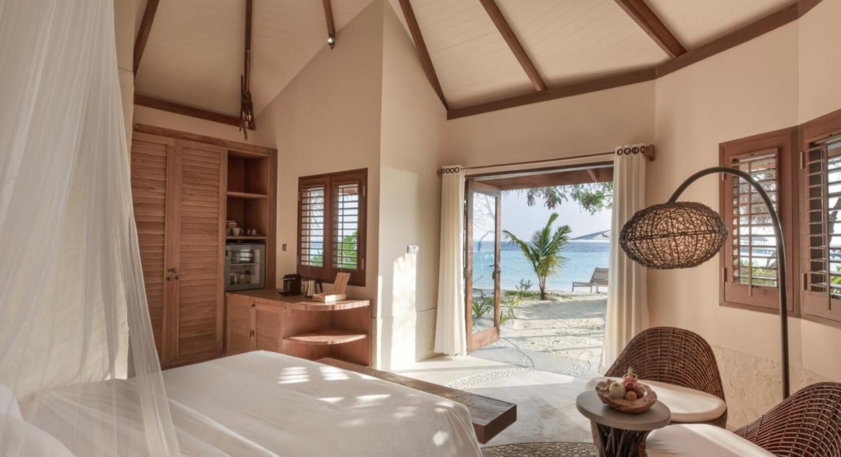 Beach villa bedroom