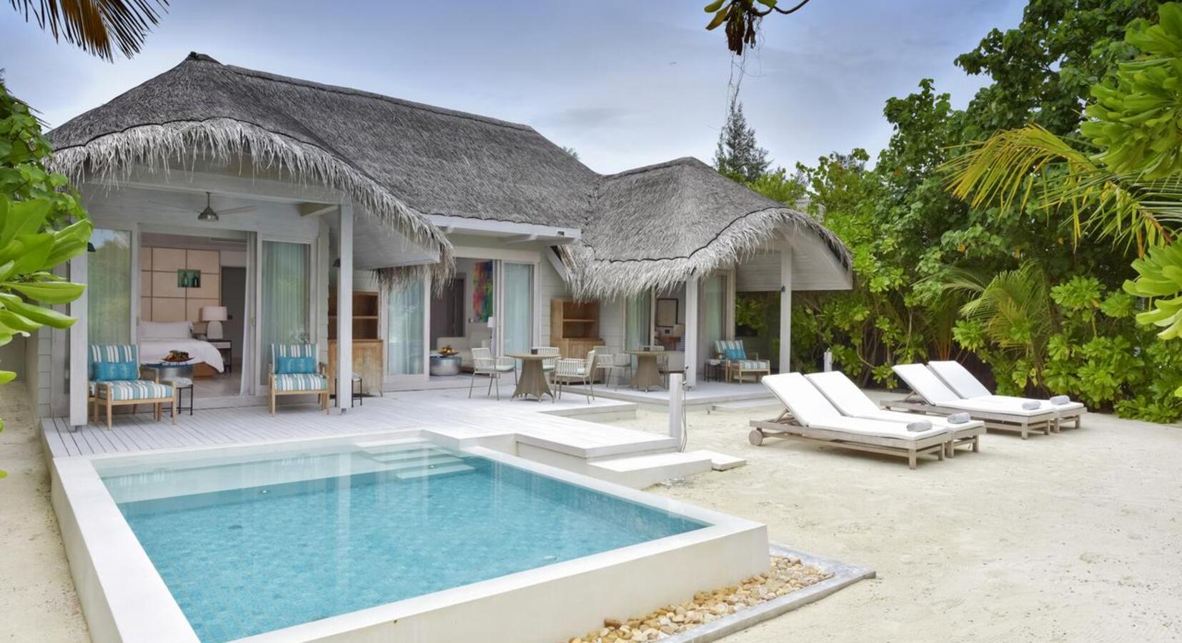 Beach villa exterior