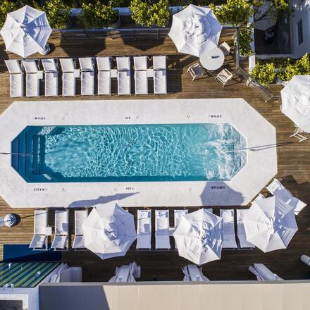 Rooftop Pool Aerial View