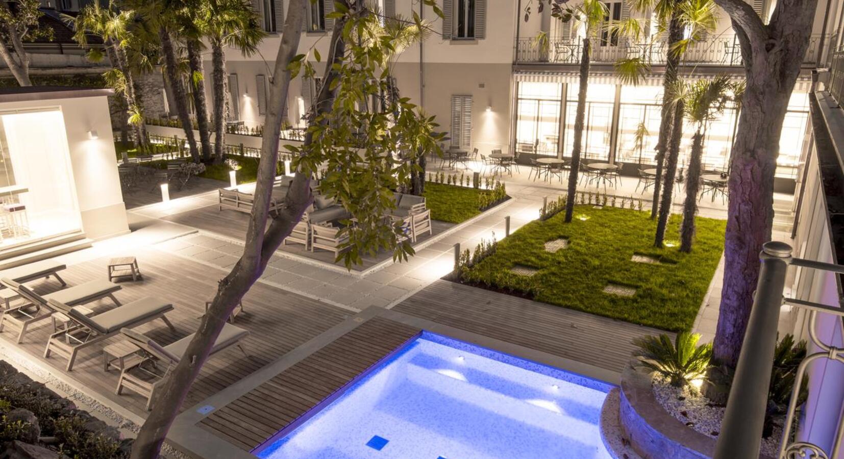 Pool courtyard