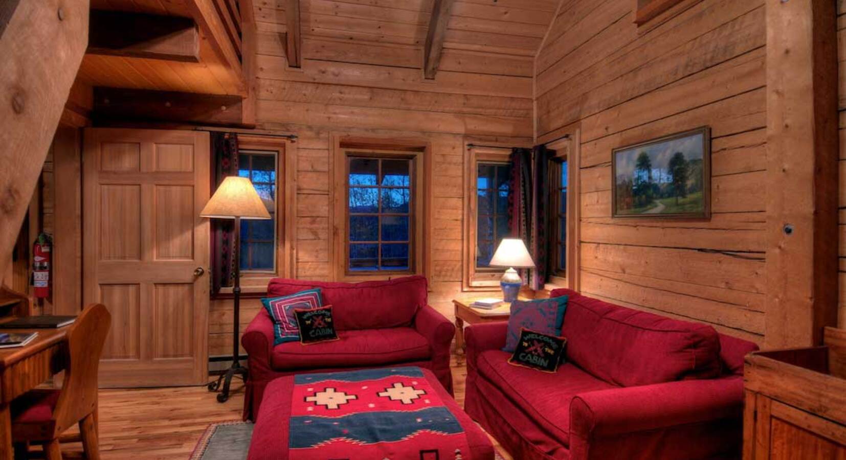 Inside a cabin