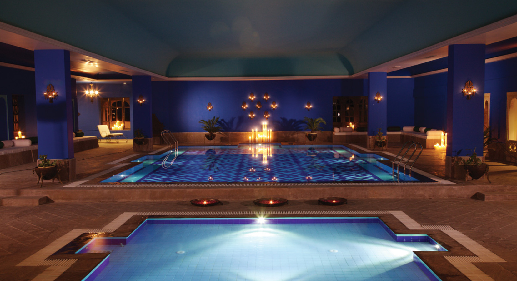 Tranquil indoor swimming pool