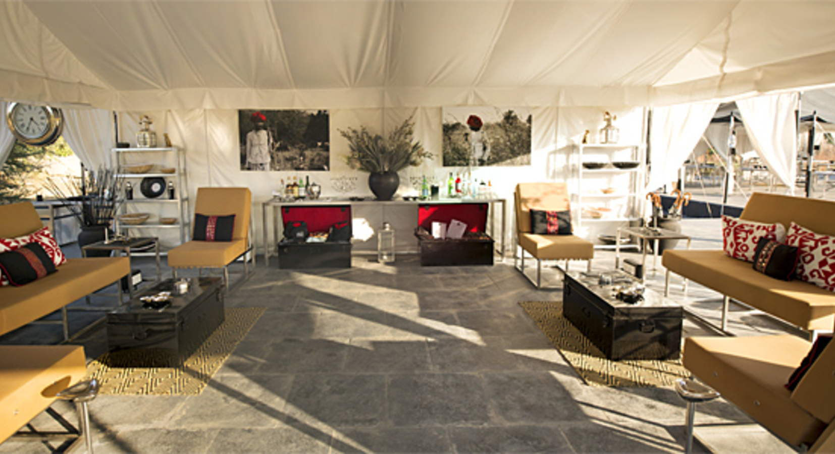 Bar Tent and Sitting Room 