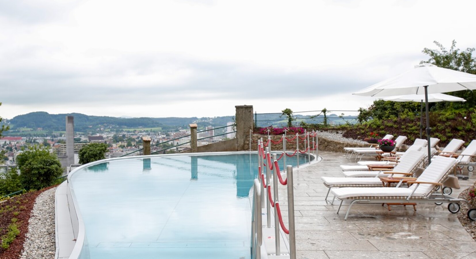 Outdoor infinity pool