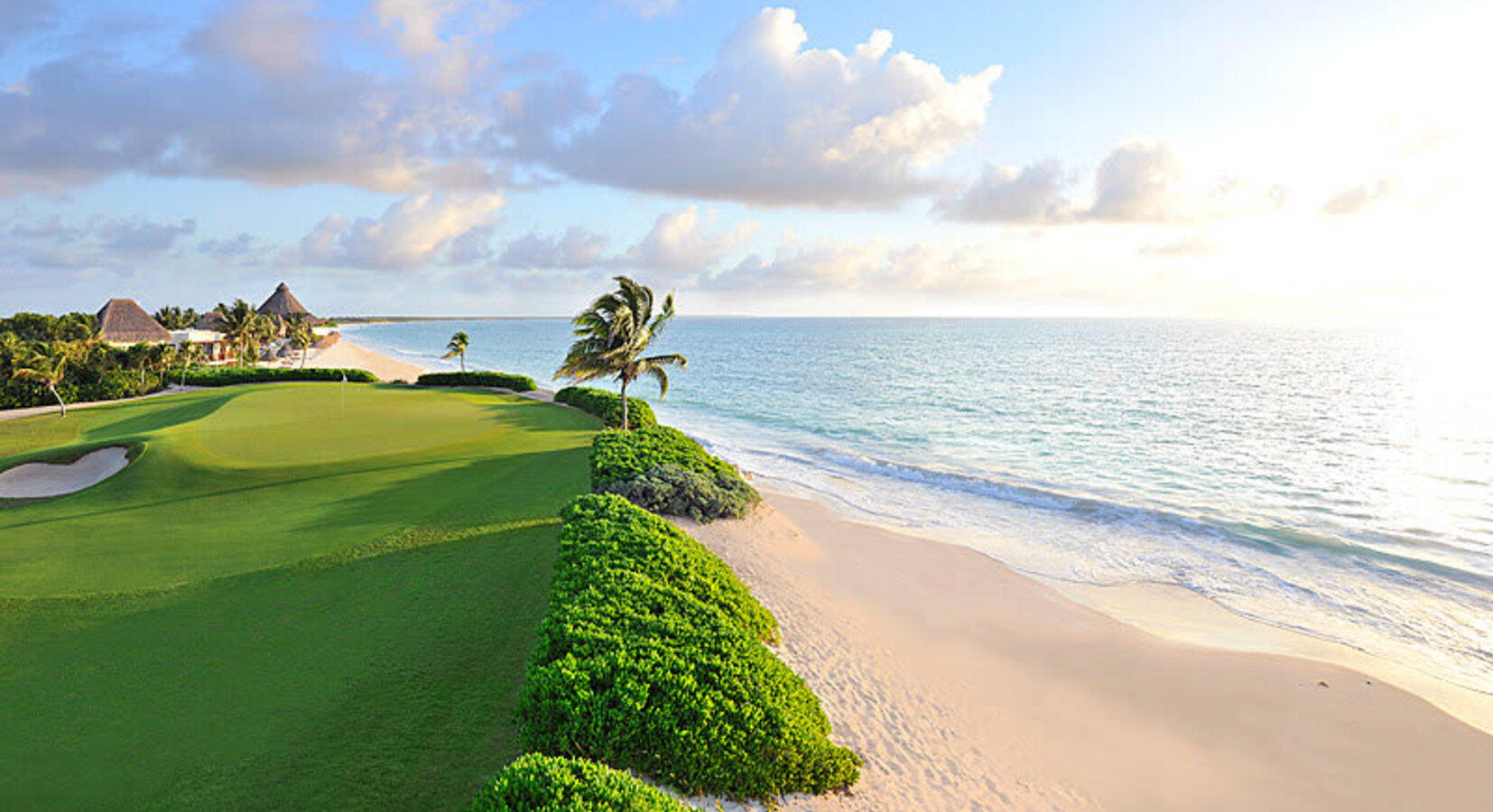 Beach and golf course