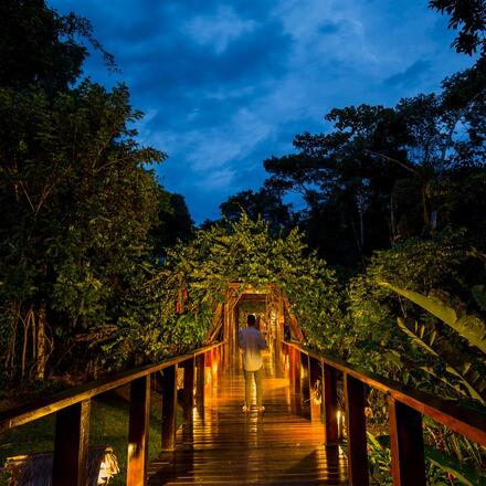 Hotel walkway