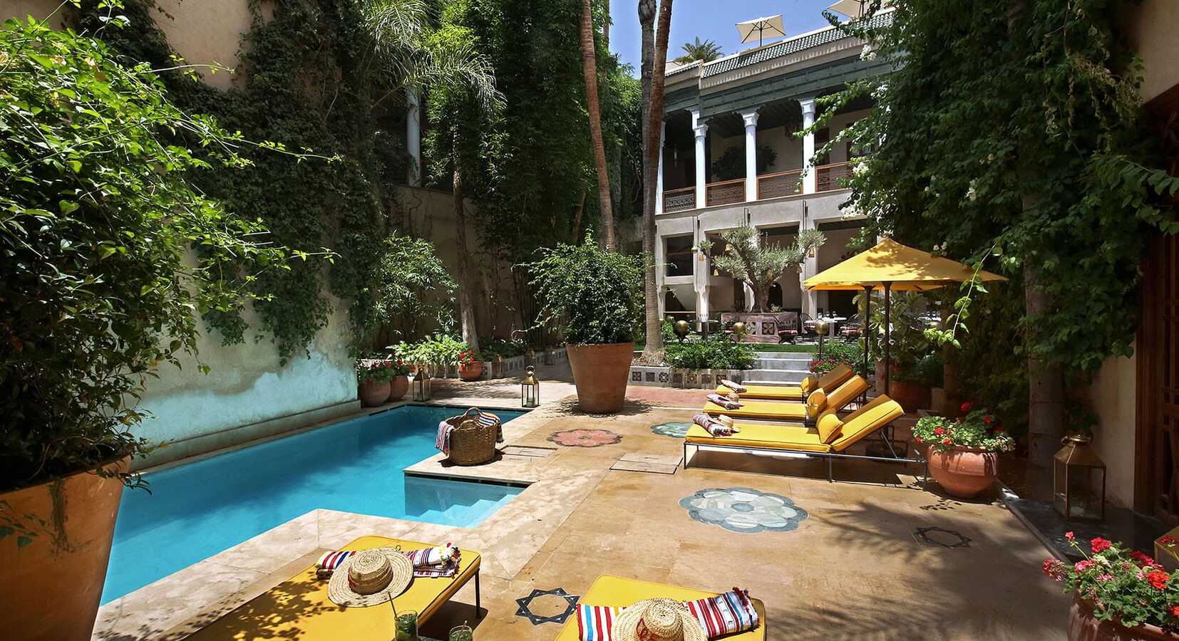 Courtyard with pool