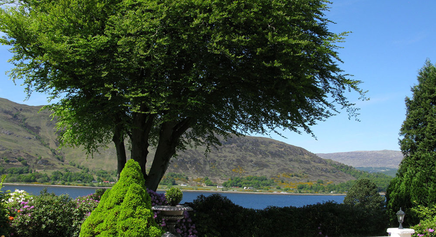 View across Loch Linnhe from the garden