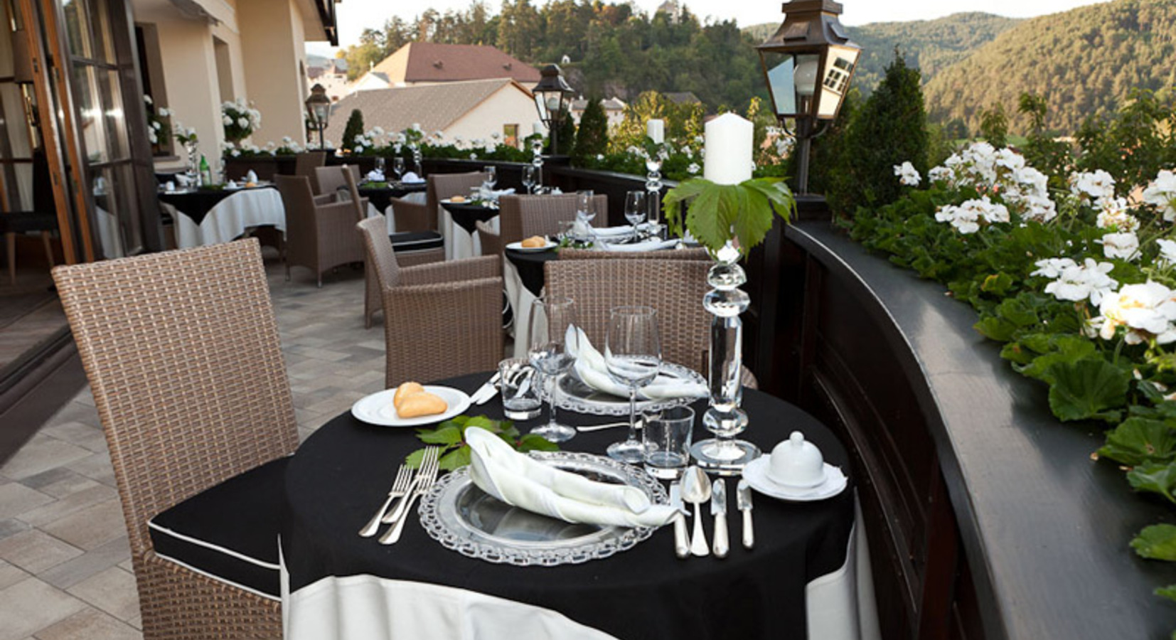 Outside dining terrace