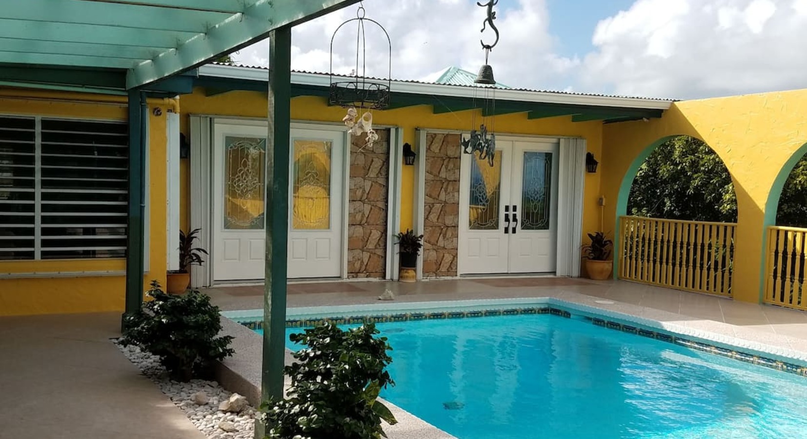 Pool courtyard