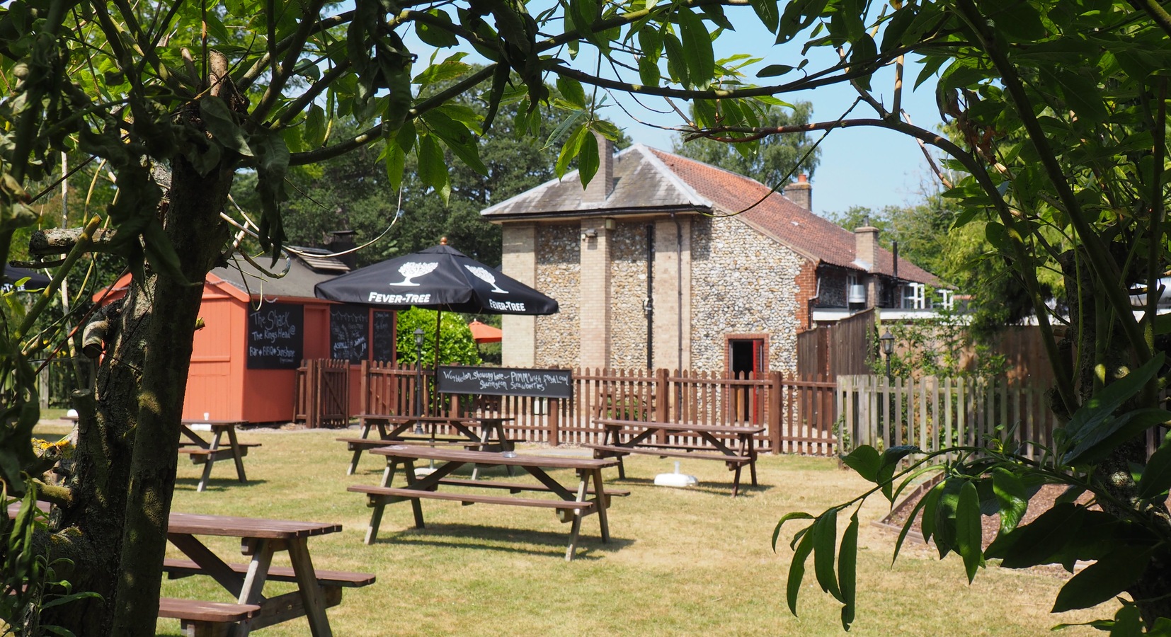 Large garden with kids play area