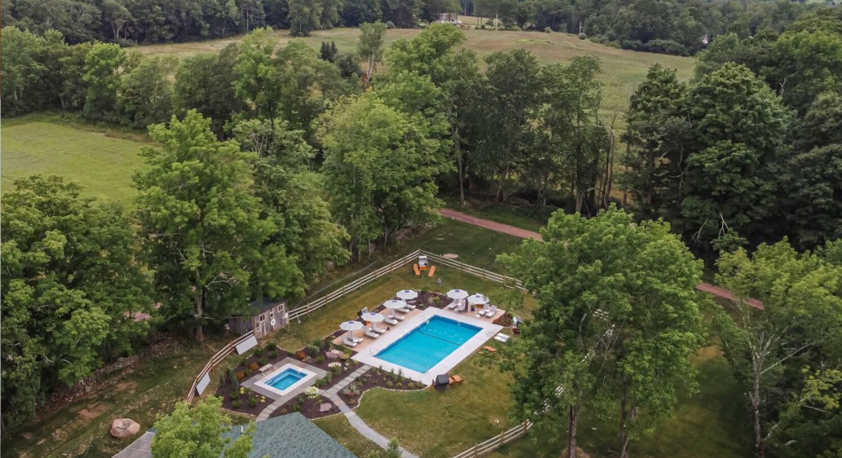 Gardens and pool