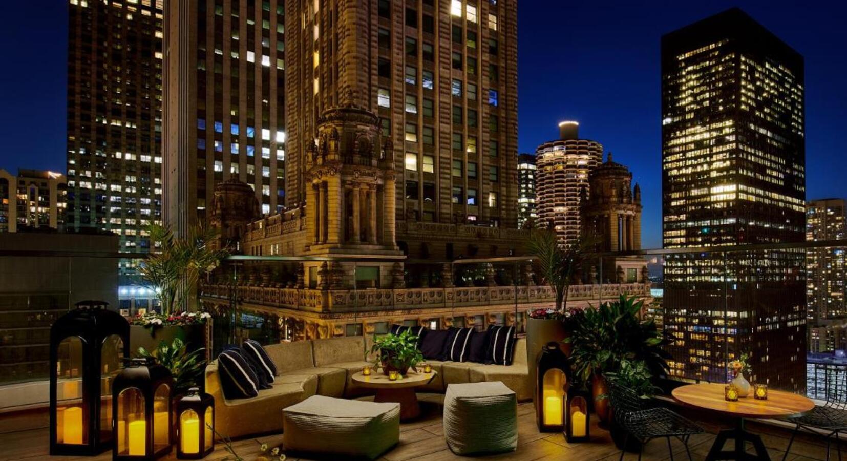 Roof Terrace Night View