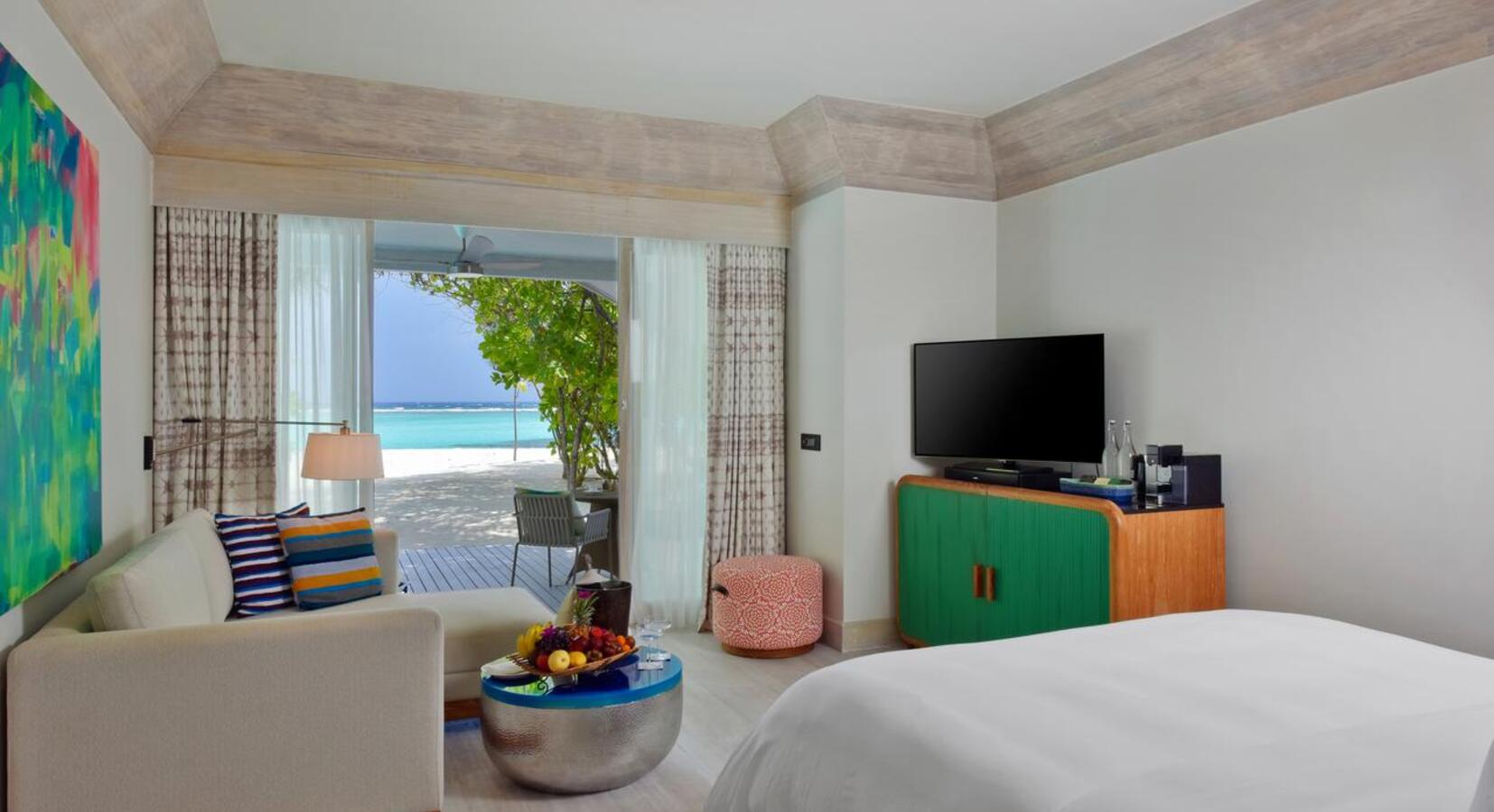 Beach villa bedroom