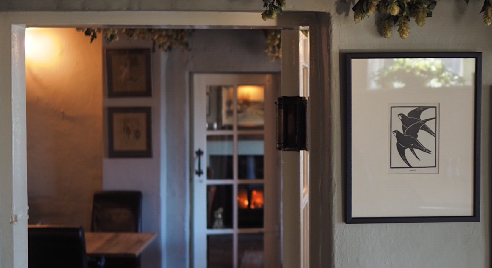 View through to the bar