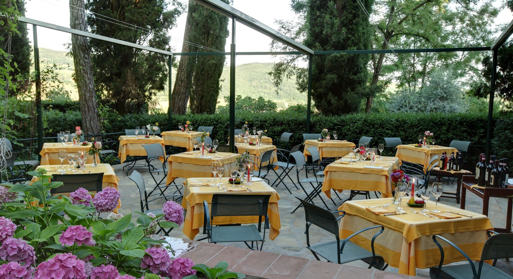 Terrace of the restaurant