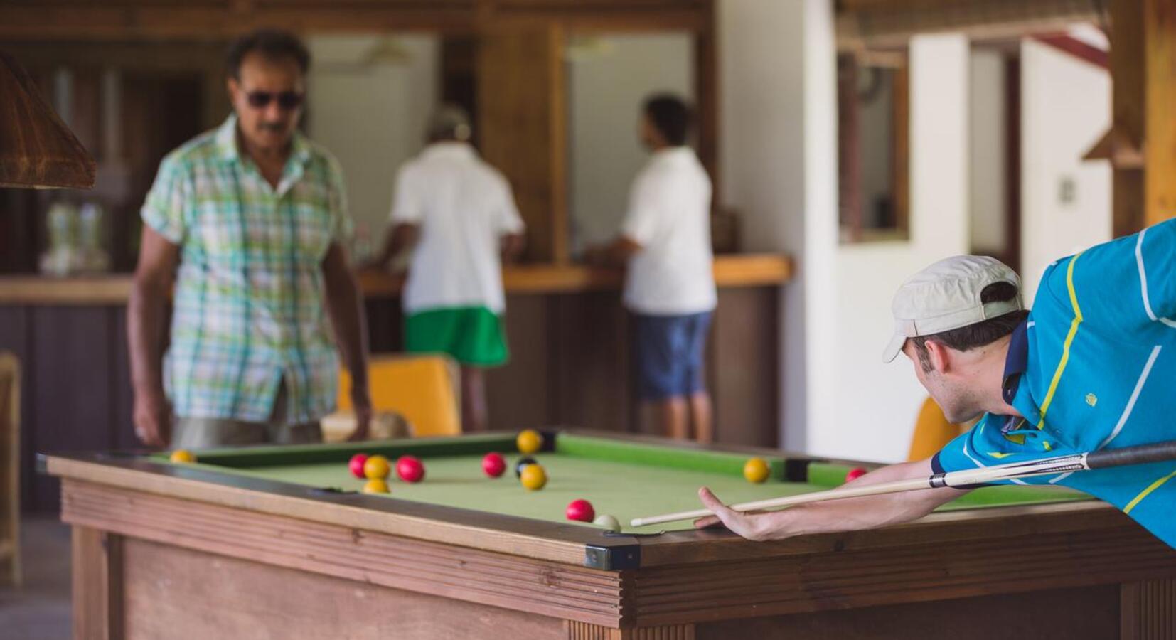 Hotel billiards table