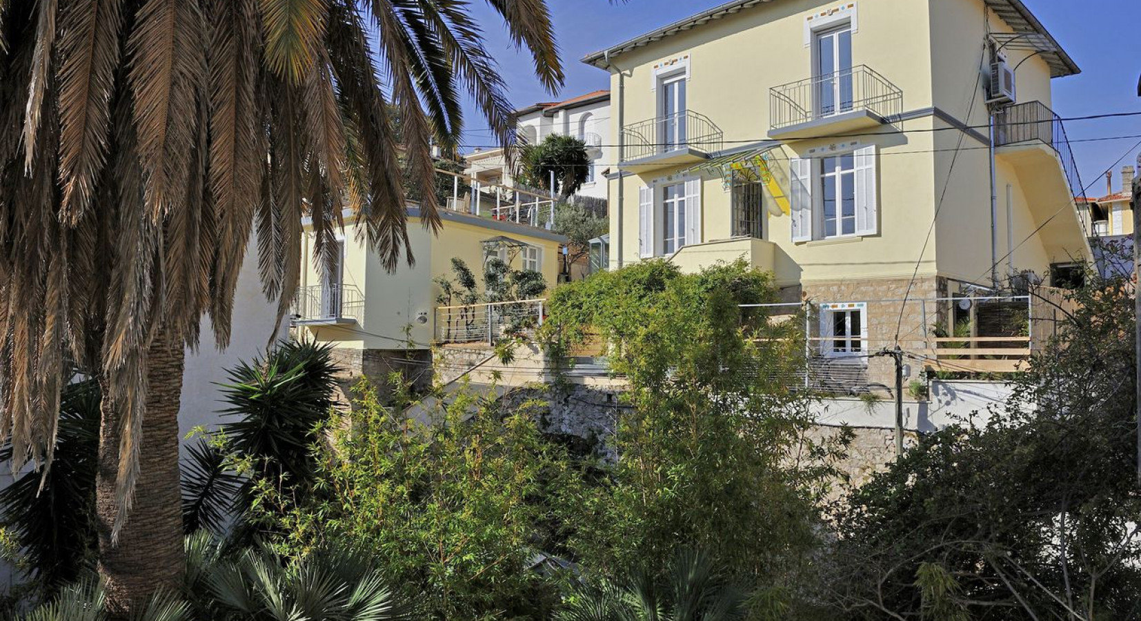 Hotel exterior and garden