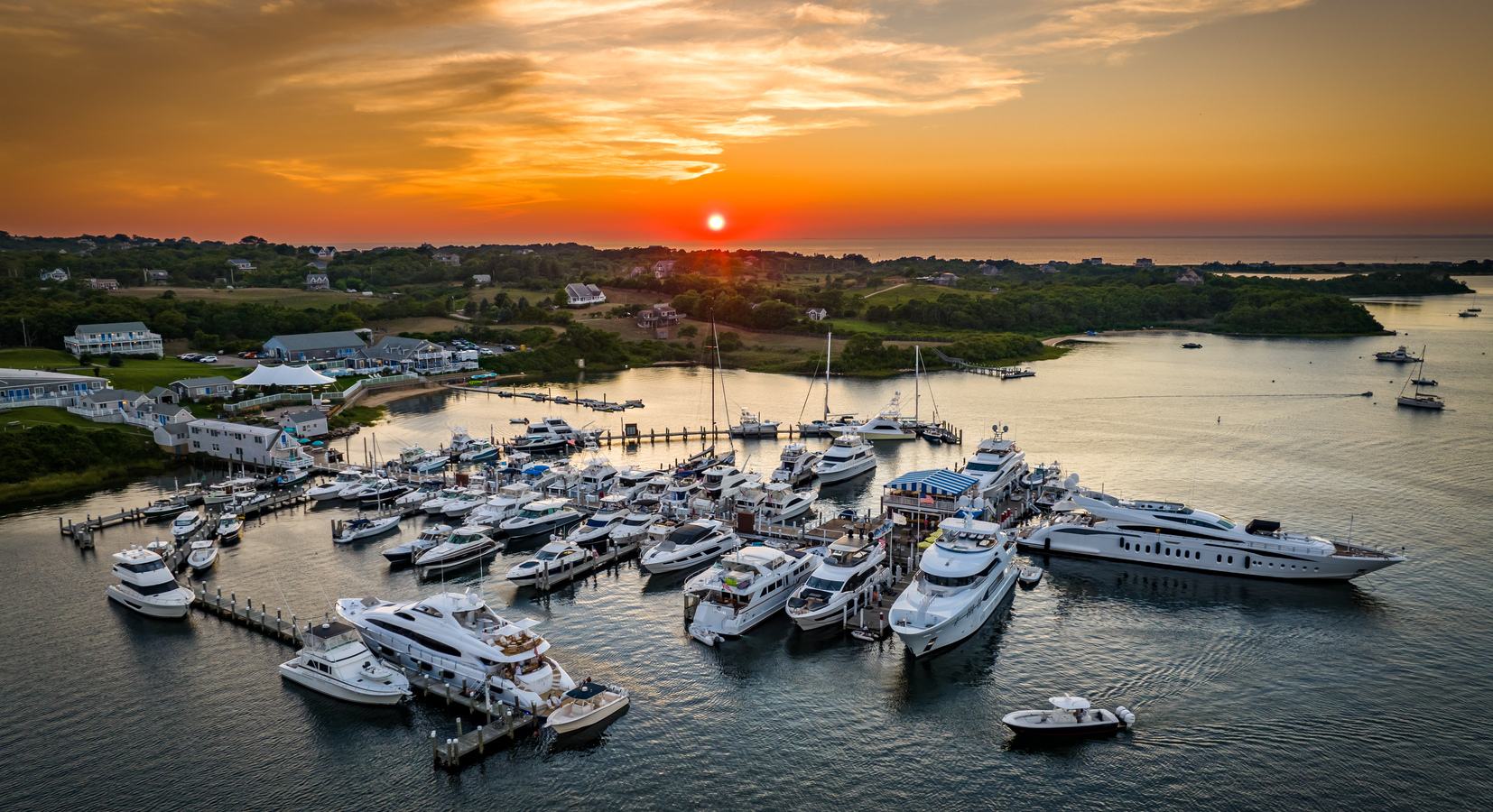 Sunset Aerial View