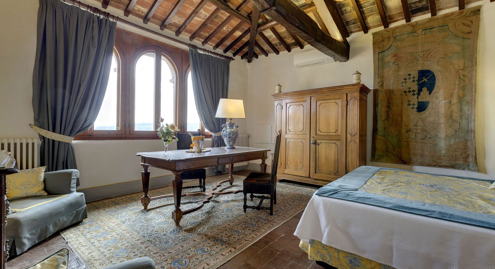 Historic Room in the tower of the main Villa