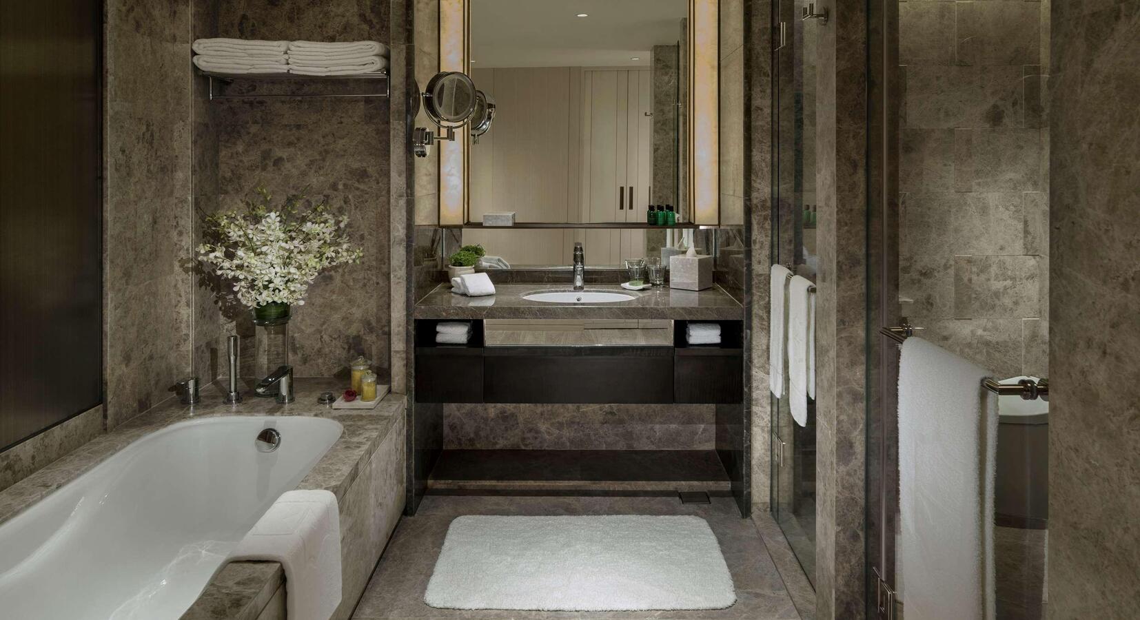 Bathroom with Shower & Tub 