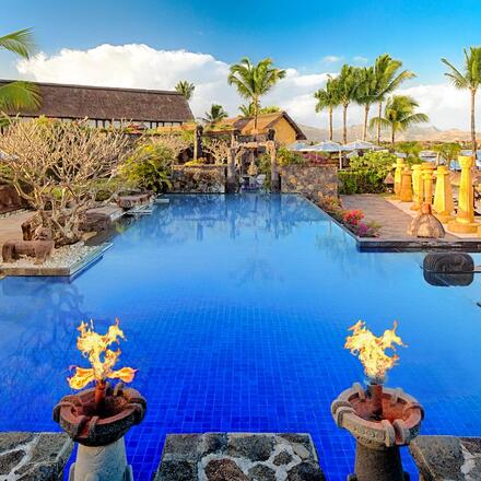 Hotel pool view