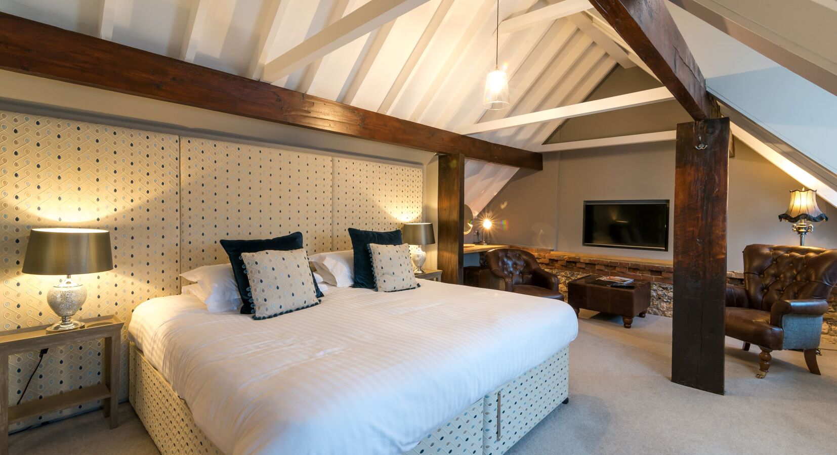 Superior bedroom at Briarfields in North Norfolk