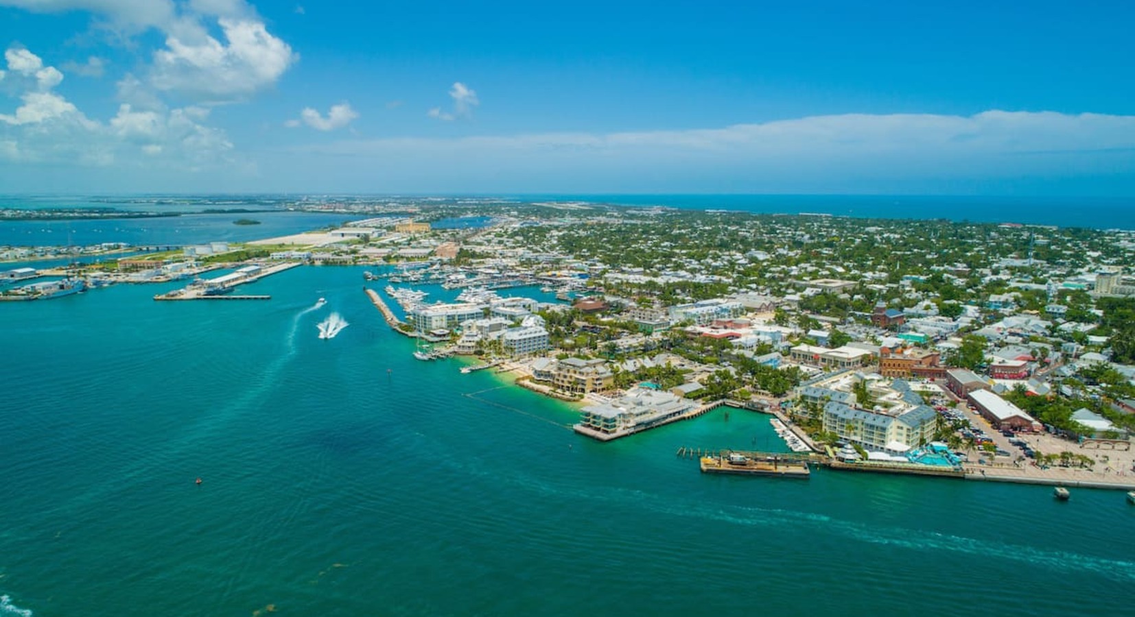 Aerial view of Key West