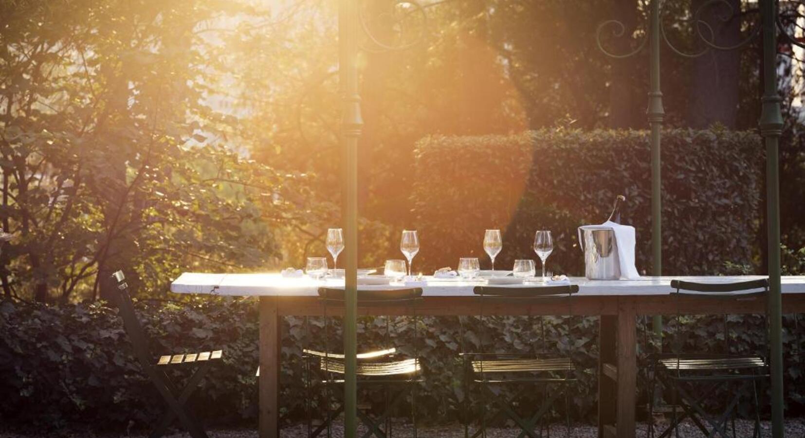 Outside dining area