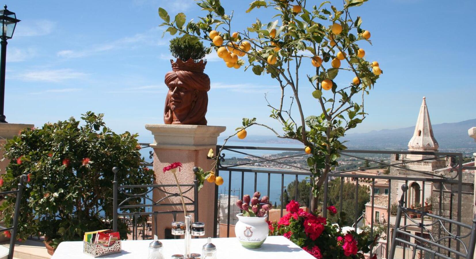 Hotel roof terrace