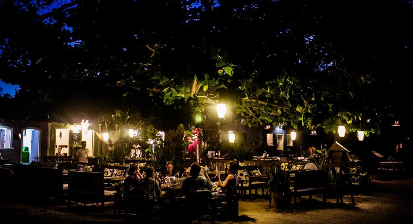 Evening on the terrace.