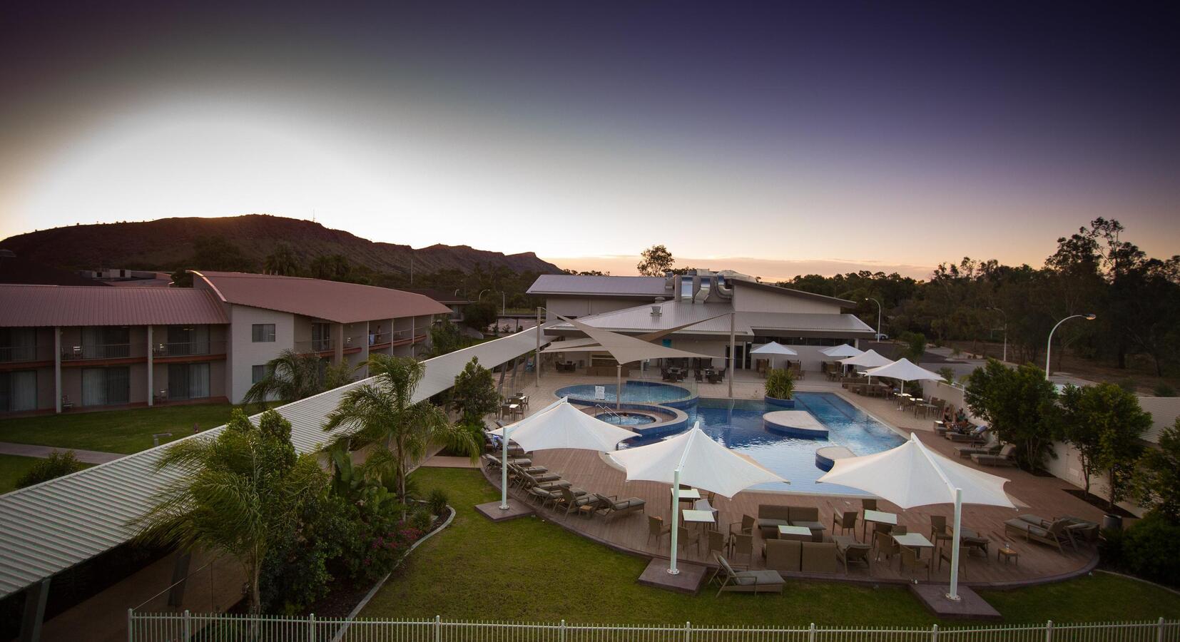 Aerial View of Swimming Pool 