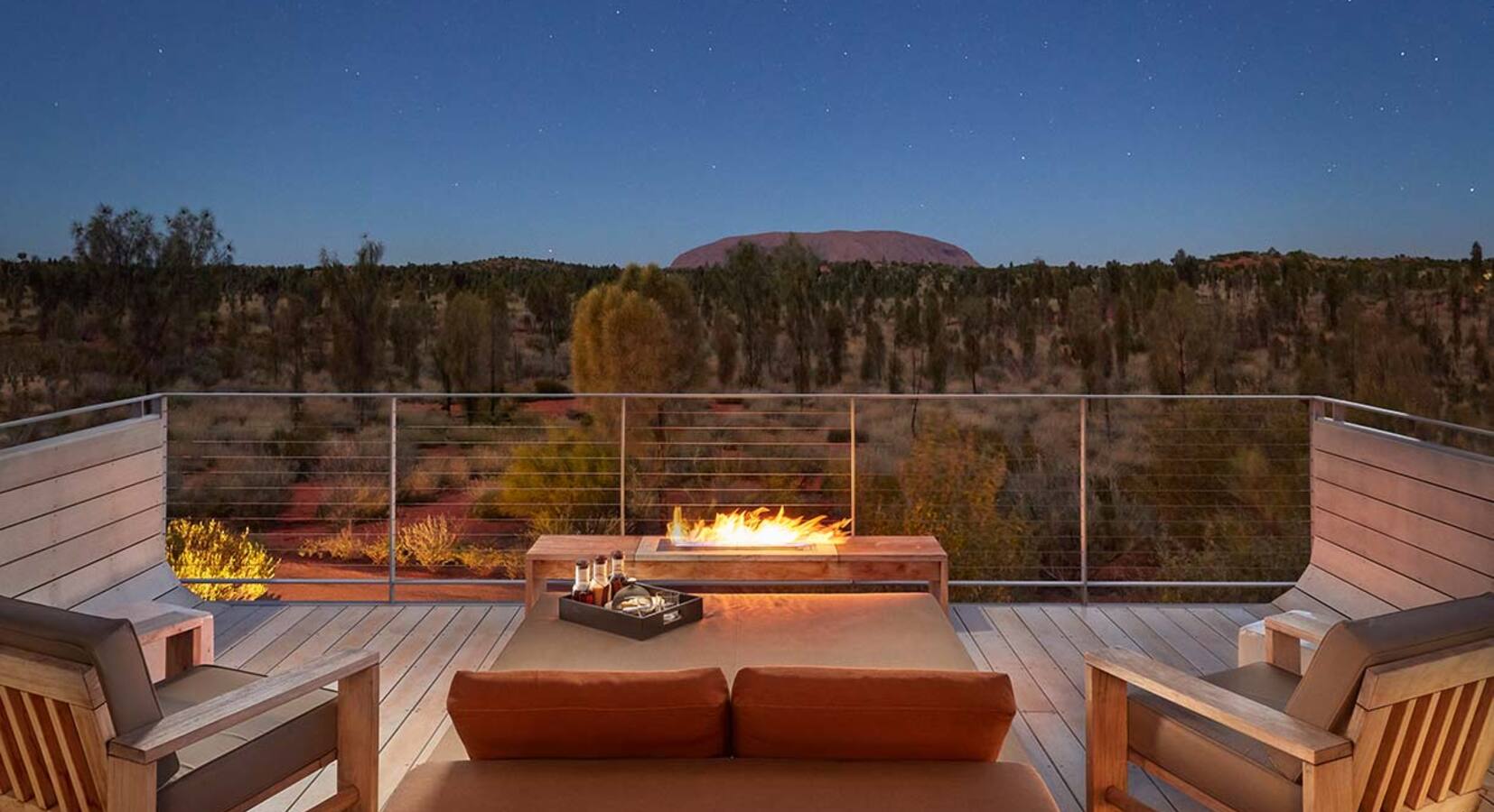 Fireside Evening on the Deck