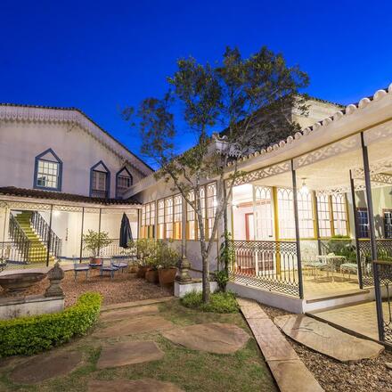 Hotel interior patio