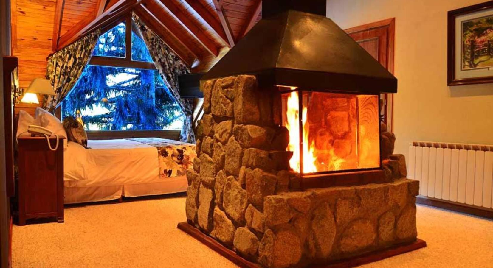 Guest Room with Fireplace