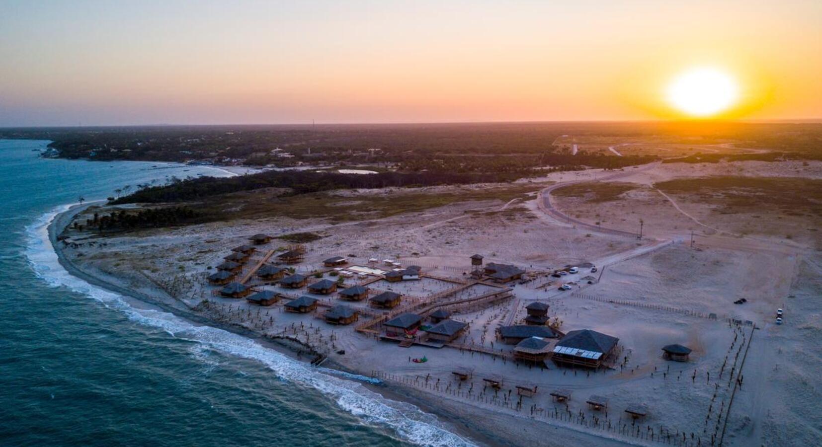 Aerial view of hotel