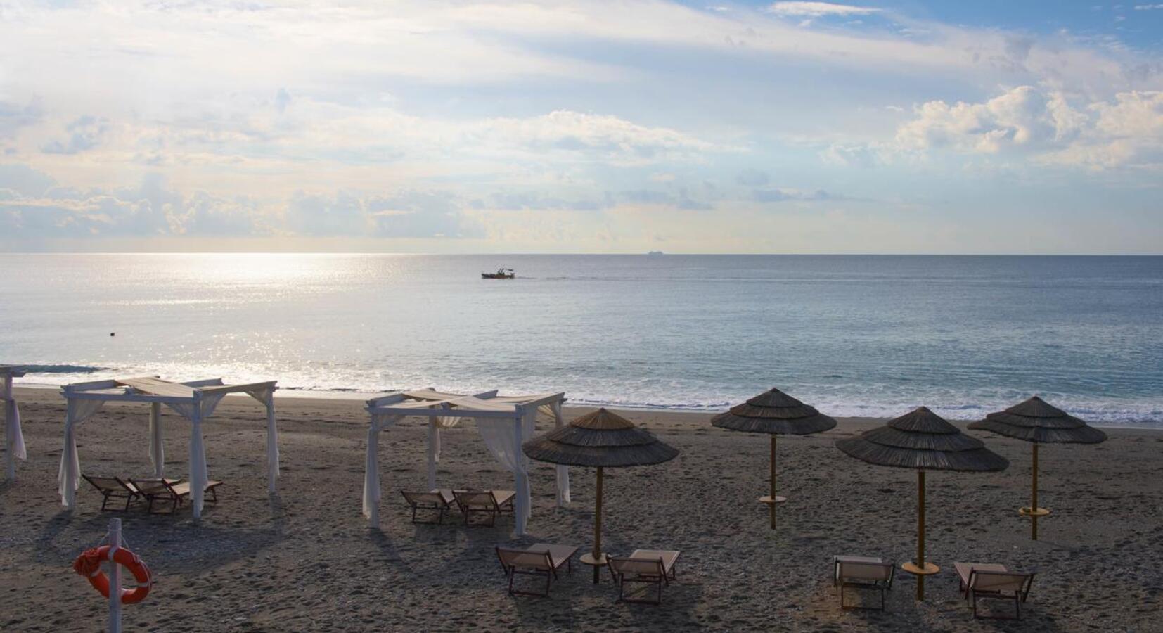 Hotel's private beach