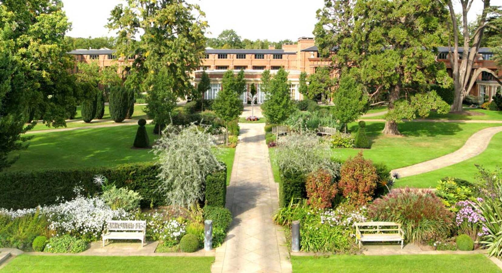 A view of the gardens