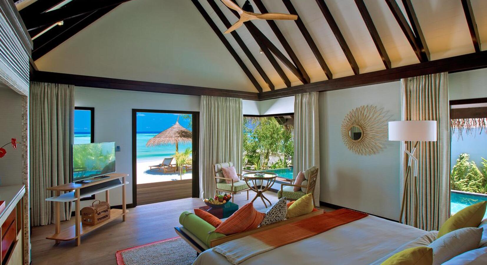 Beach villa bedroom