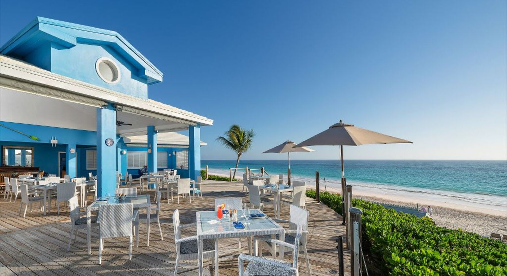 Beachfront bar