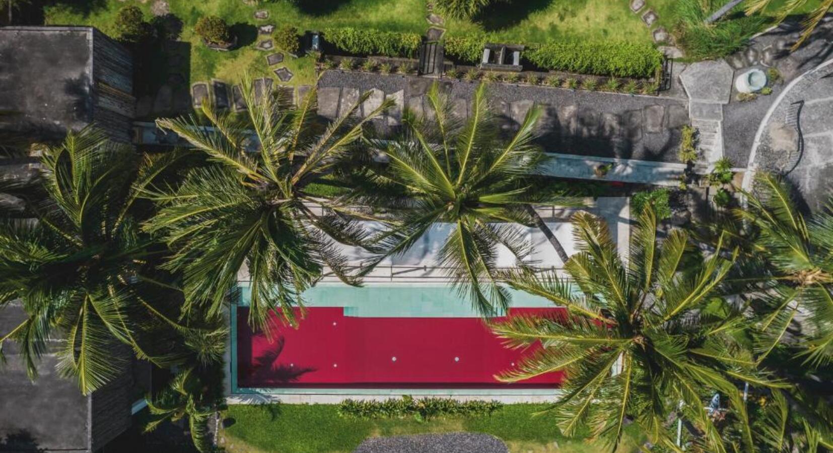 Aerial View of Swimming Pool 