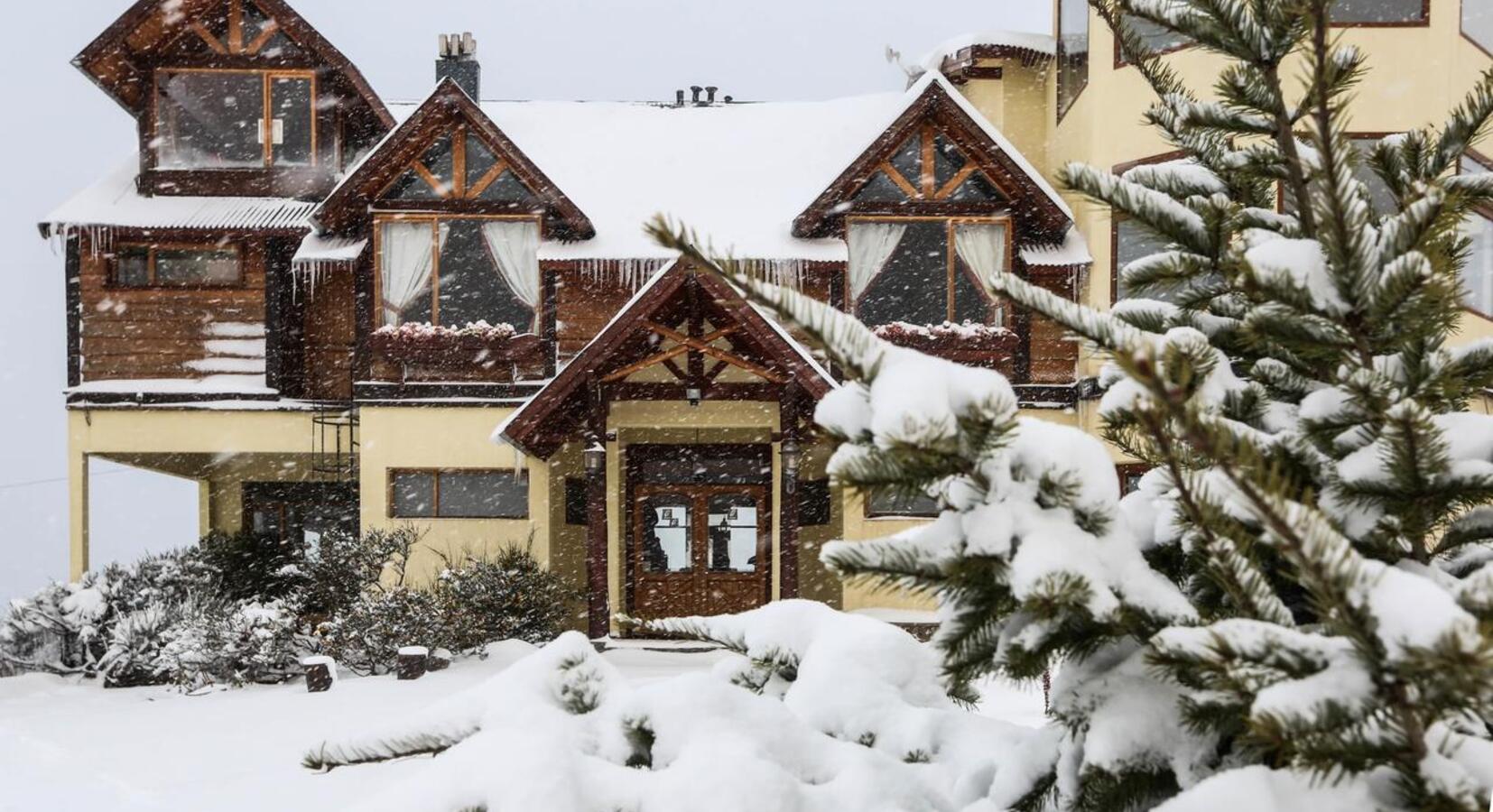 Lodge in winter