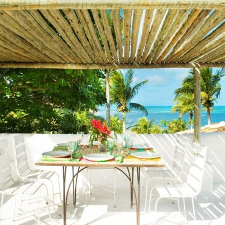 Beautiful outside eating area