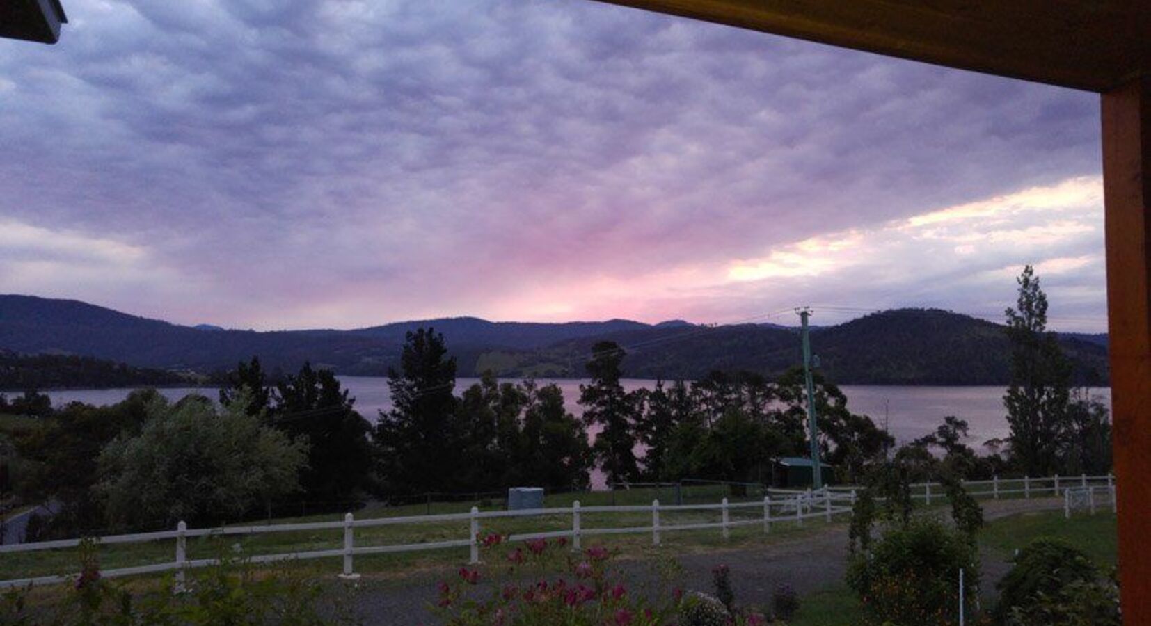 Sunset on the Huon River