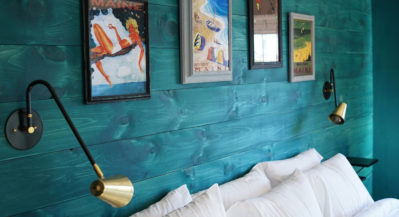 Swells King Room, Featuring Local Maine Art