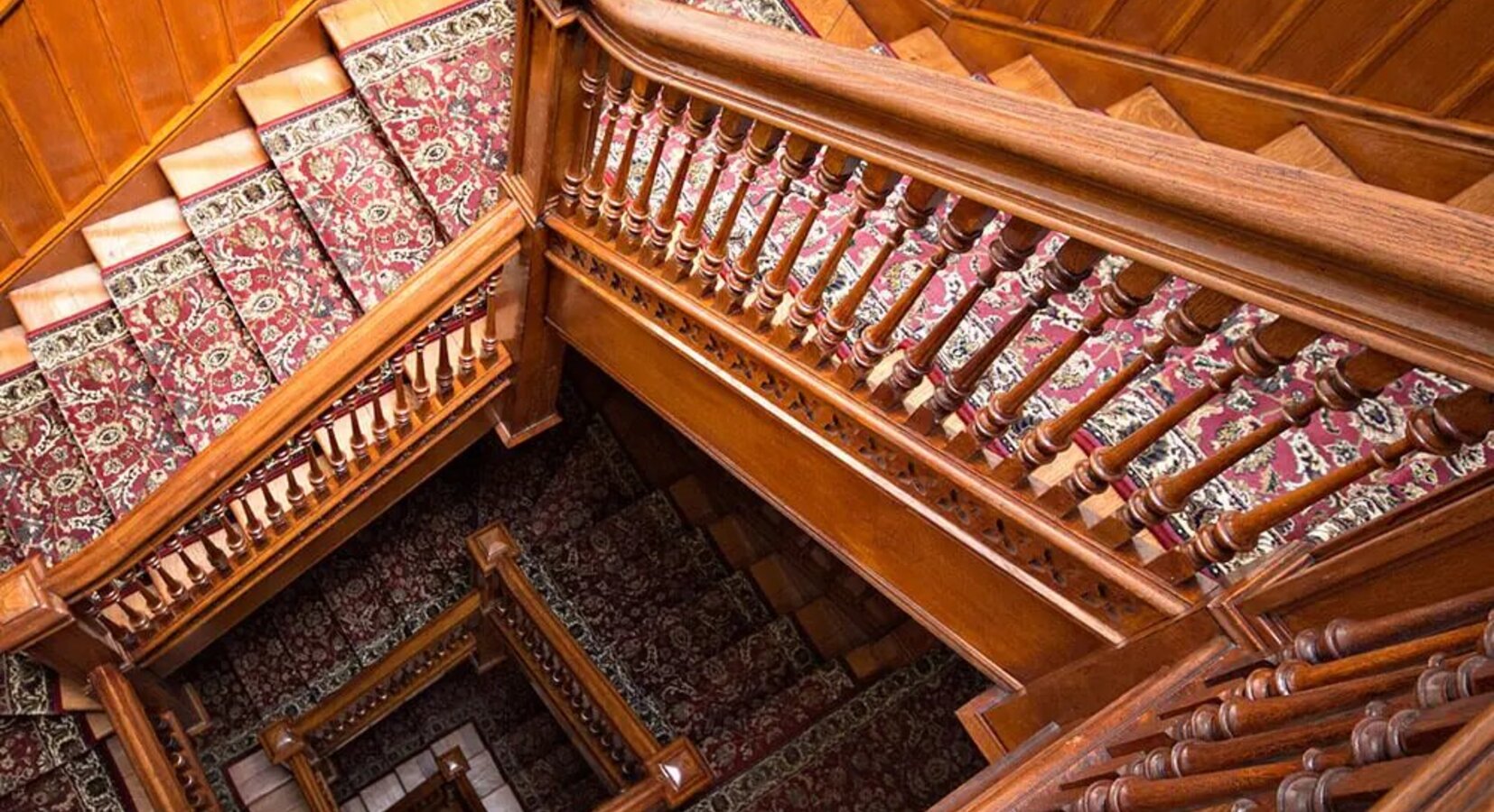 The Antique Wooden Staircase