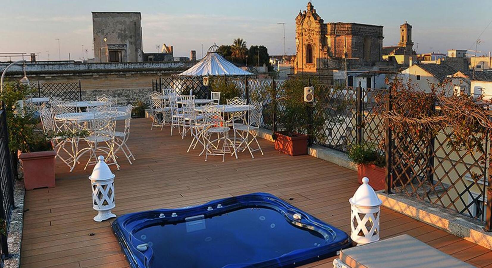 Roof Terrace with hot tub